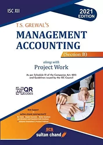 ISC Management Accounting for Class 12 (Section B) - 2021 Edition