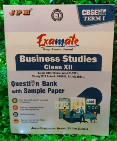 JPH Examate Business Studies Class 12 CBSE Term-1 Question Bank With Sample Paper (2022 Exam)