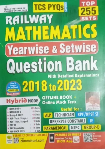 Railway Mathematics Yearwise & Setwise 255 Sets Question Bank 2018-2023