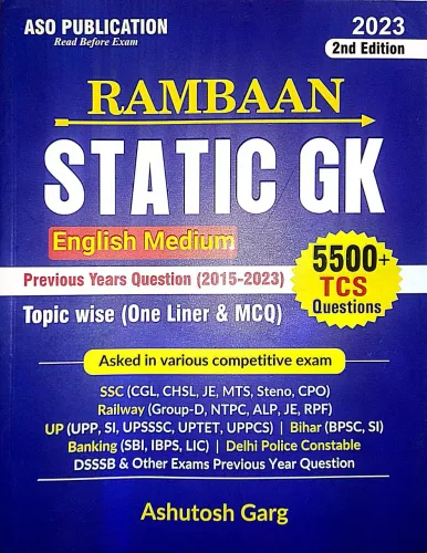 Rambaan Static GK (in English) (5500+ TCS Questions)