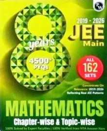 8 Years JEE Main All 162 Sets 4500+ PYQs Chapter Wise Solutions Mathematics