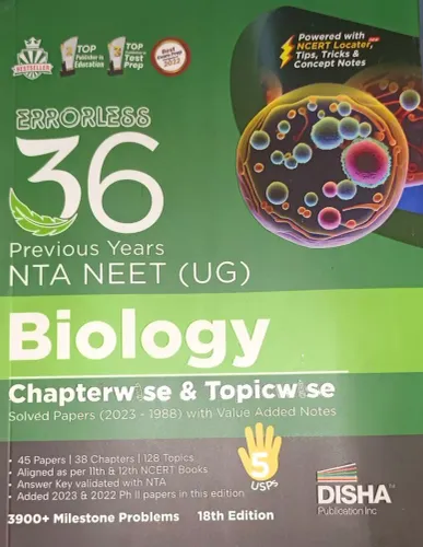 Errorless 36 Year Nta Neet Ug Biology C.w T.w