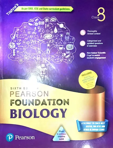 Pearson Iit Foundation Biology Class 8  Latest Edition 2024