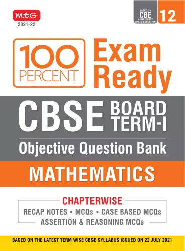 Class 12-100 Percent Exam Ready CBSE Board Term 1 Objective Question Bank Maths