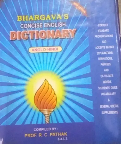 Bhargava Concise Dictionary (anglo-hindi) Blue