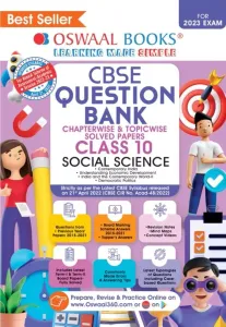 Oswaal CBSE Class 10 Social Science Chapterwise & Topicwise Question Bank Book (For 2023 Exam)