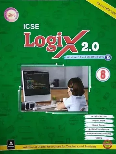 Icse Logix 2.0 for Class 8 (window-10 & Office-19)