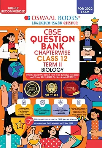 Oswaal CBSE Question Bank Chapterwise For Term-II, Class 12, Biology (For 2022 Exam) 