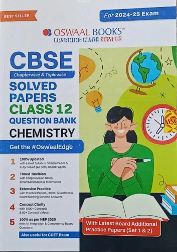 Cbse Question Bank Solved Papers Chemistry-12(2024-2025) |Latest Edition