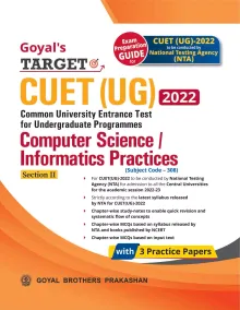 Goyal Target CUET (UG) 2022 Computer Science Information Practices 