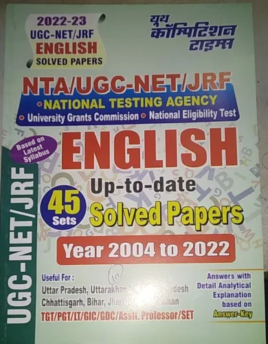 Nta/Ugc English Solved Papers 45 Sets