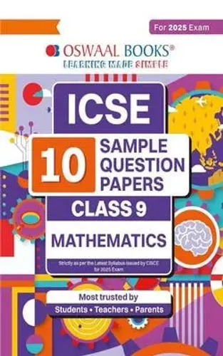 ICSE 10 Sample Question Papers Mathematics for class 9