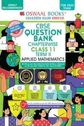 Oswaal CBSE Question Bank Chapterwise For Term 2, Class 11, Applied Math (For 2022 Exam) 