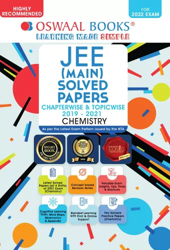 JEE (Main) Solved Papers Chapterwise & Topicwise 2019-2021 (2022 Exam) Chemistry 