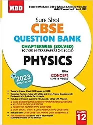 Sure Shot Cbse Qestion Bank C.w. Physics-12