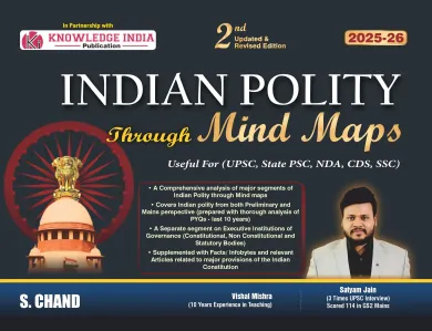 Indian Polity Through Mind Maps Book 2025 - 2026 (2nd Updated & Revised Edition) for UPSC CSE Civil Services Exam (9789369589180) - Satyam Jain