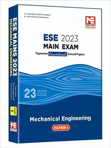 Ese 2023 Main Exam Mechanical Engineering Solved Paper-1
