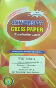 University Guess Paper Micro Arthshastra (Sem-1)MJ