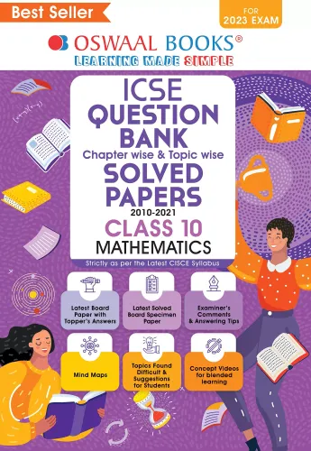 Oswaal ICSE Question Bank Class 10 Mathematics Book (For 2023 Exam) 