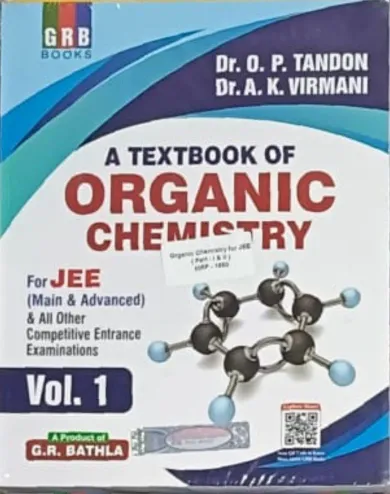 Atb Of Organic Chemistry For Jee  (vol-1&2) Latest Edition 2024