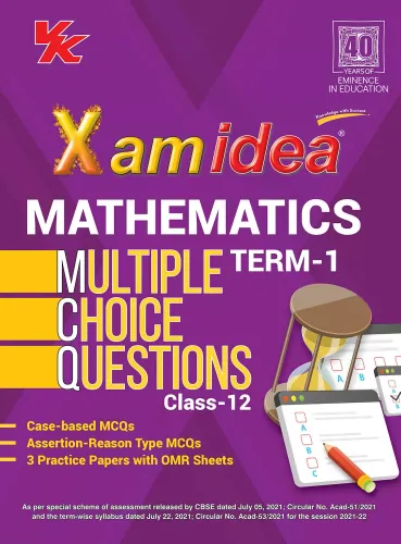 Xam Idea CBSE MCQs Chapterwise For Term I, Class 12 Mathematics (With massive Question Bank and OMR Sheets for real-time practise)