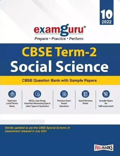 Examguru Social Science CBSE Question Bank With Sample Papers Term 2 Class 10 for 2022 Examination 