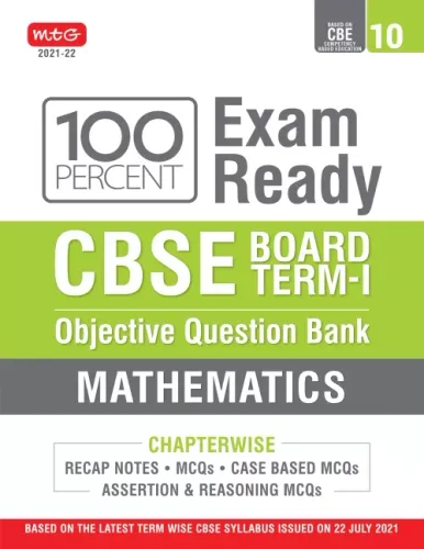 Class 10-100 Percent Exam Ready CBSE Board Term 1 Objective Question Bank Mathematics