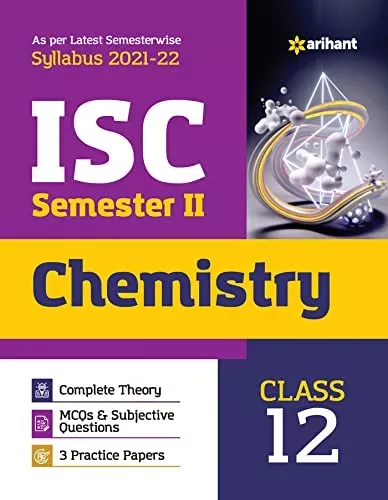 Arihant ISC Chemistry Semester 2 Class 12 for 2022 Exam