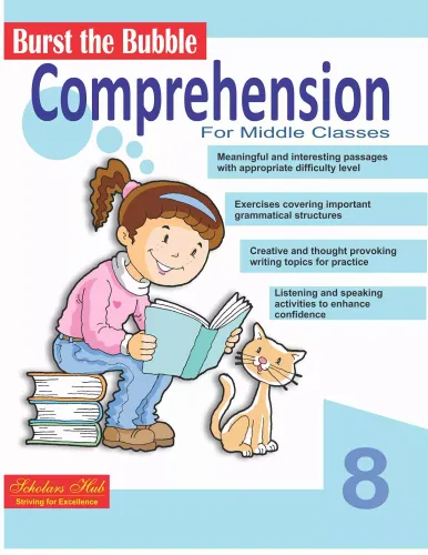 Scholars Hub Comprehension Book for Develop Reading and Writing Skills of Kids (Middle Classes - 8)