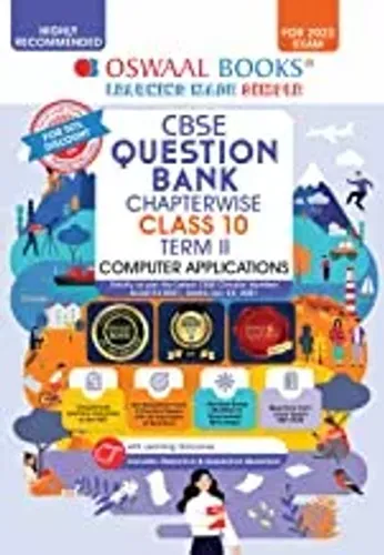 Oswaal CBSE Question Bank Chapterwise For Term 2, Class 10, Computer Applications (For 2022 Exam) Paperback – 1 December 2021