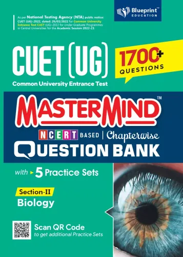 Master Mind CUET (UG) 2022 Chapterwise Question Bank for Biology (Section -II) 1700+ Fully Solved Chapterwise Practice MCQs Based on CUET 2022 Syllabus - English Medium