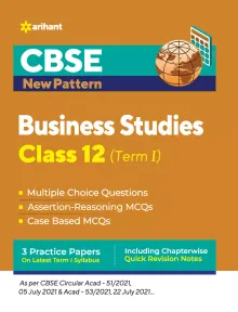 CBSE New Pattern Business Studies Class 12 for 2021-22 Exam (MCQs based book for Term 1)