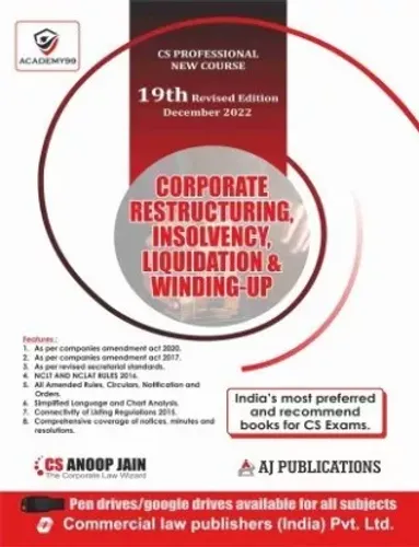 Corporate Restructuring, Insolvency, Liquidation & Winding UP