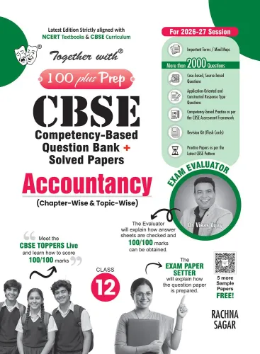 Together with 100 Plus Prep  CBSE Question Bank for Class 12 Accountancy 2026-27 with 2000+ Questions as per NCERT Textbook & Solved 2026 board examination paper (CBSE)