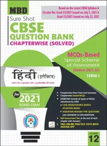 MBD SURE SHOT QUESTION BANK HINDI ELECTIVE CLASS 12 TERM-1