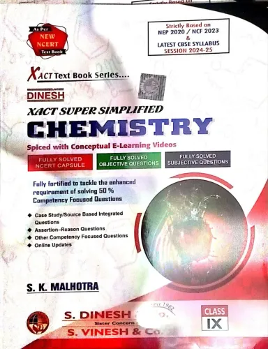 Dinesh Xact Super Simplified Chemistry-9 Latest Edition 2024