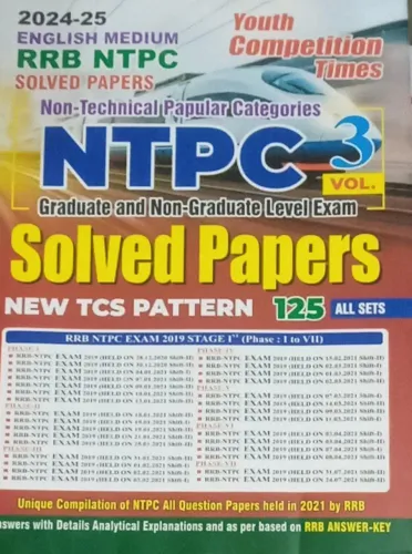 Rrb Ntpc Sol. Papers  (125 All Sets) Vol-3 (E)