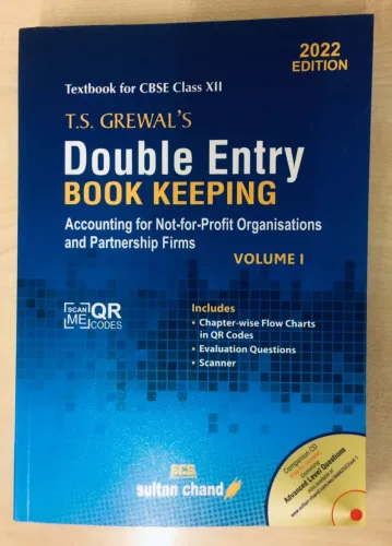 Double Entry Book Keeping For Class 12 Vol- 1 (2023)