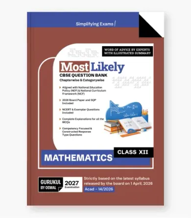 Mathematics Most Likely Question Bank  CBSE Class 12 for 2027 Exam