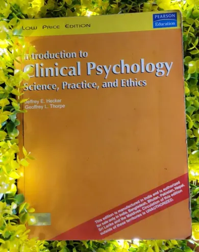 Introduction To Clinical Psychology