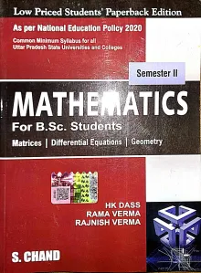 Mathematics For B.sc Students Sem-2