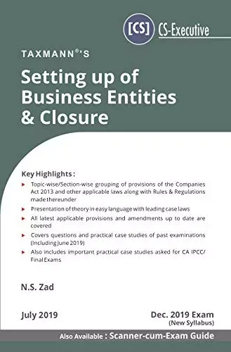 Setting up of Business Entities & Closure- New Syllabus