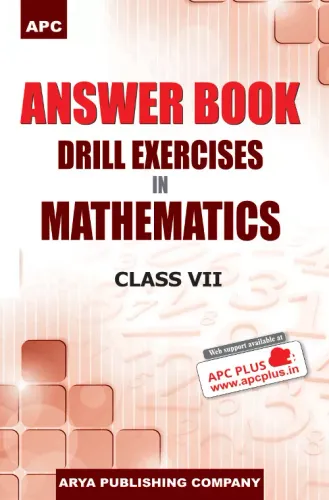Answer Book  Drill Exercises in  Mathematics Class 7