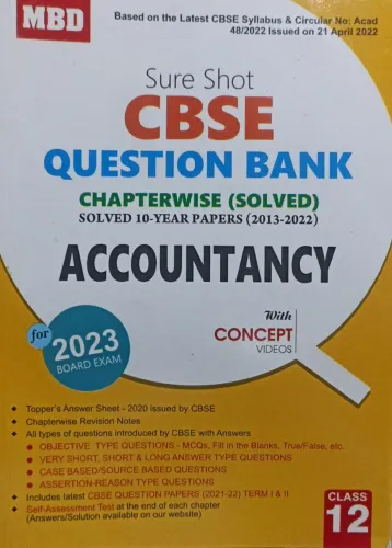 Sure Shot Cbse Qestion Bank C.w. Accountancy-12
