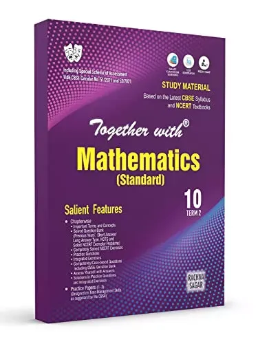 Rachna Sagar Together With CBSE Question Bank Study Material Term 2 Mathematics(Std) Books for Class 10th 2022 Exam, Best NCERT MCQ, OTQ, Practice & Sample Paper Series