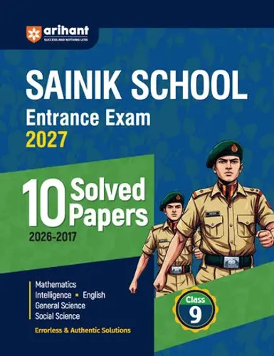 AISSEE Sainik School Class 9 Entrance Exam 2027 | 10 Solved Papers (2026- 2017) | Errorless & Authentic Solutions