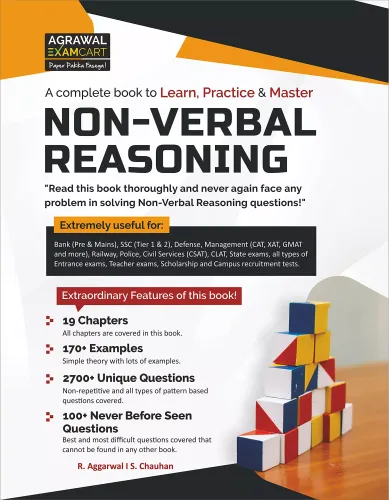 Examcart Complete NON-VERBAL REASONING Practice Book For All Type of Government and Entrance Exam 2021 (Bank, SSC, Defense, Management (CAT, XAT GMAT), Railway, Police, Civil Services)