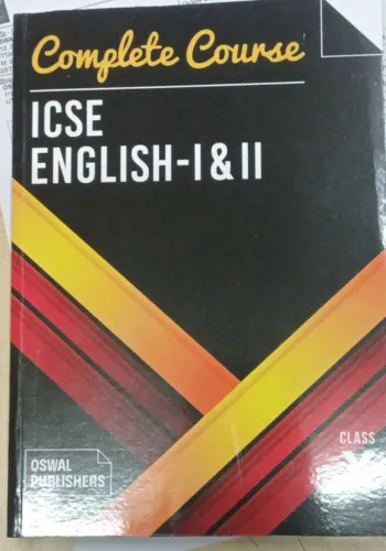 Complete Course Icse English-1&2 for class 10 Latest Edition 2024