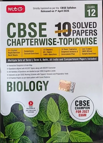 Cbse Chapterwise 10 Solved Paper Biology- 12