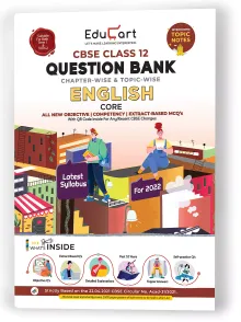 Educart Term 1 & 2 ENGLISH Class 12 CBSE Question Bank 2022 (Based on New MCQs Type Introduced in Latest CBSE Sample Paper